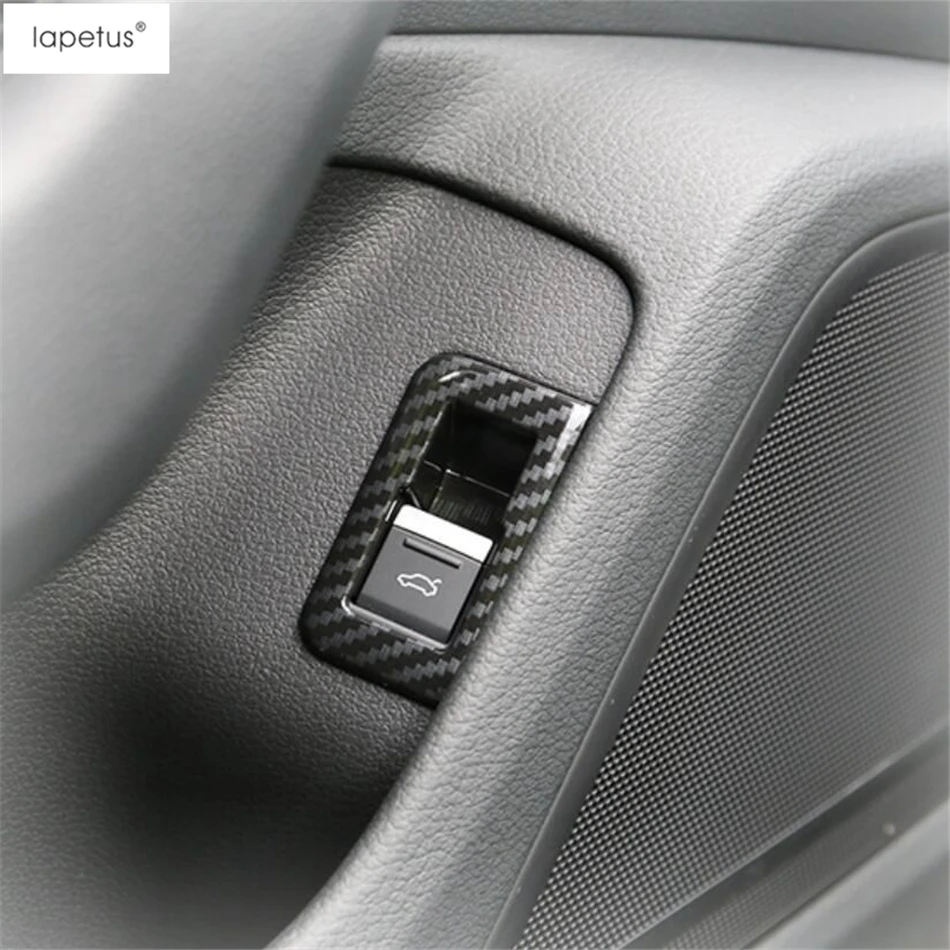 Аксессуары Lapetus подходят для Audi A6 C8 ABS Нижняя отделка багажного отделения дверь кнопка включения питания рамка литьевая крышка комплект Отделка 1 шт