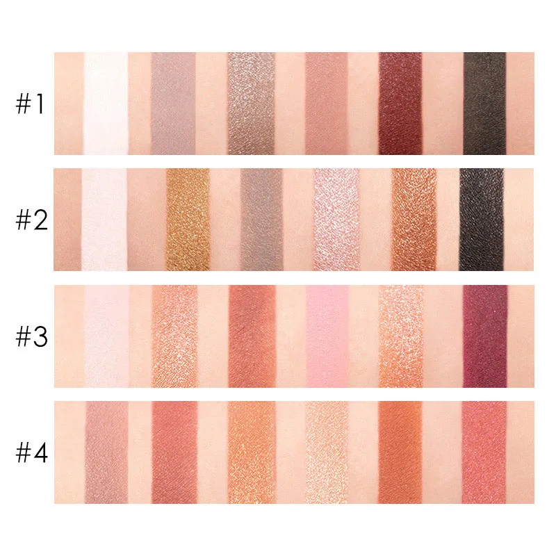 

6 Colors Eyeshadow Smoky Eyeshadow Palette High Pigment Silky Powder Makeup Pallete FRE-Drop