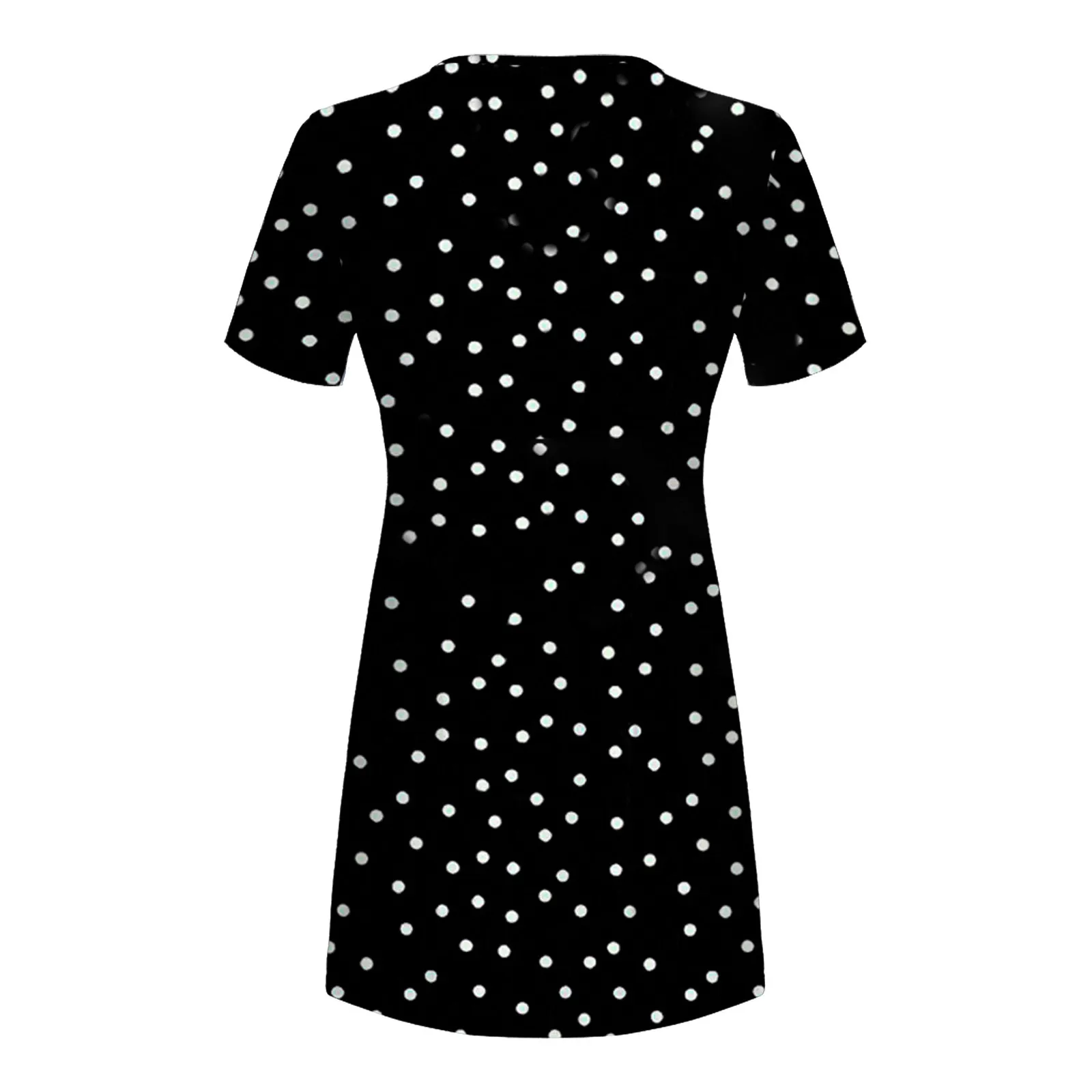 

Fashion Women Casual Dress Summer Short Sleeve O-Neck Flower Printed Dress Ladies Loose Mini Dresses vestido de mujer#35