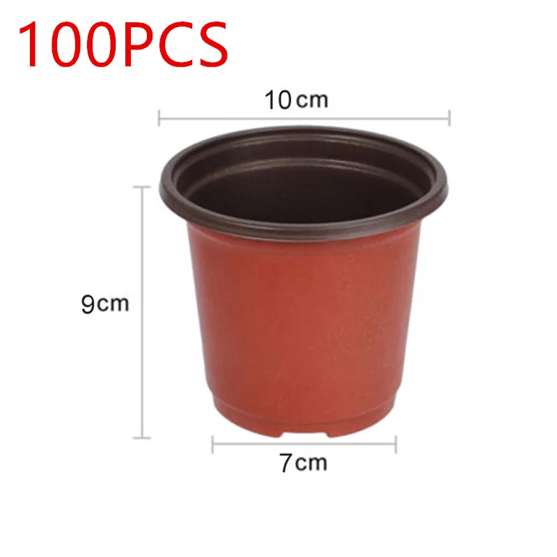 10x7x9cm 20/50/100 шт цветок, растение, свадебная брошь, горшки для рассады растений горшки сад питания для цветочных растений Семена бонсай - Цвет: 10x7x9cm