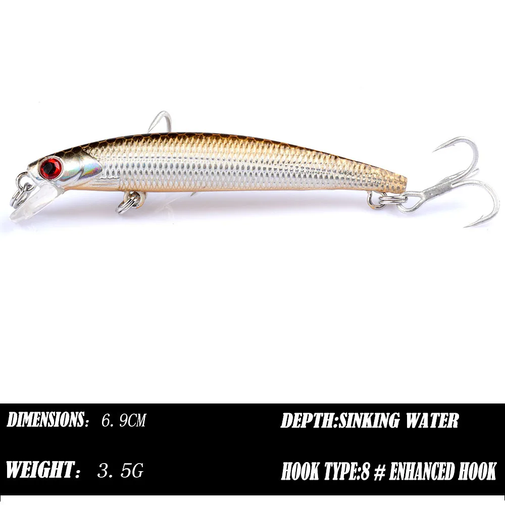

Fishing Lures Submerged mino far cast 3.5g / 6.9cm,Lure Fishing bait