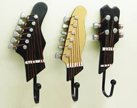 nordic three piece guitar decoration hook resin crafts music audio home decoration multifunctional hooks on the wall