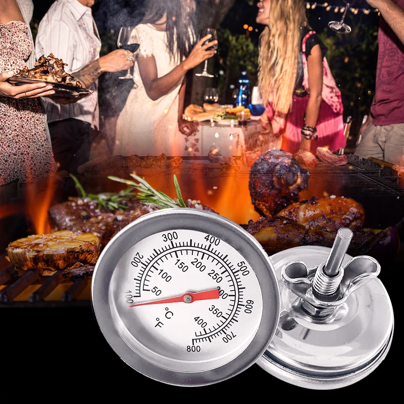

Stainless steel BBQ Accessories Grill Meat Thermometer Dial Temperature Gauge Gage Cooking Food Probe Household Kitchen Tools