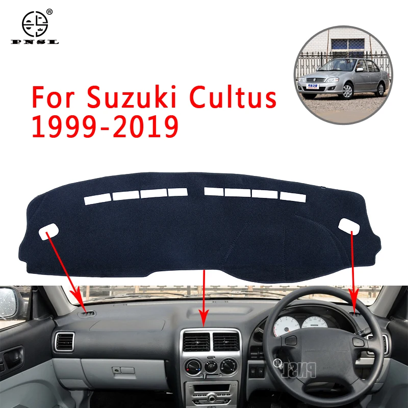 PNSL крышка приборной панели автомобиля коврик для ковёр Suzuki Cultus 1999 2019 Защита от