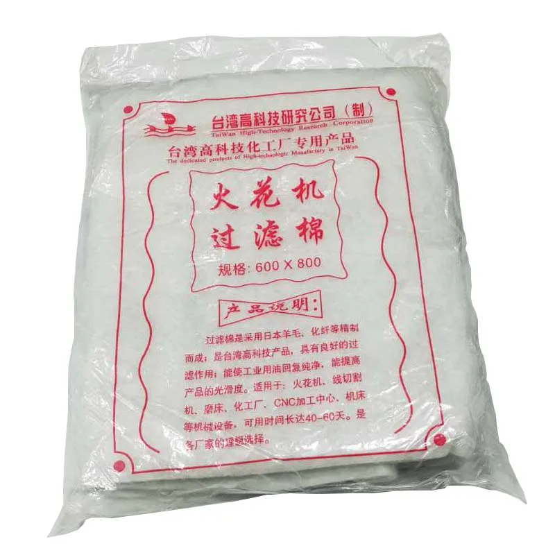 Аксессуары для резки проволоки EDM хлопковый фильтр машинной свечи резьбы 600*800