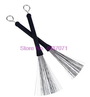 По DHL 200 пара Выдвижная петля концевые барабанные щетки для джазового барабана