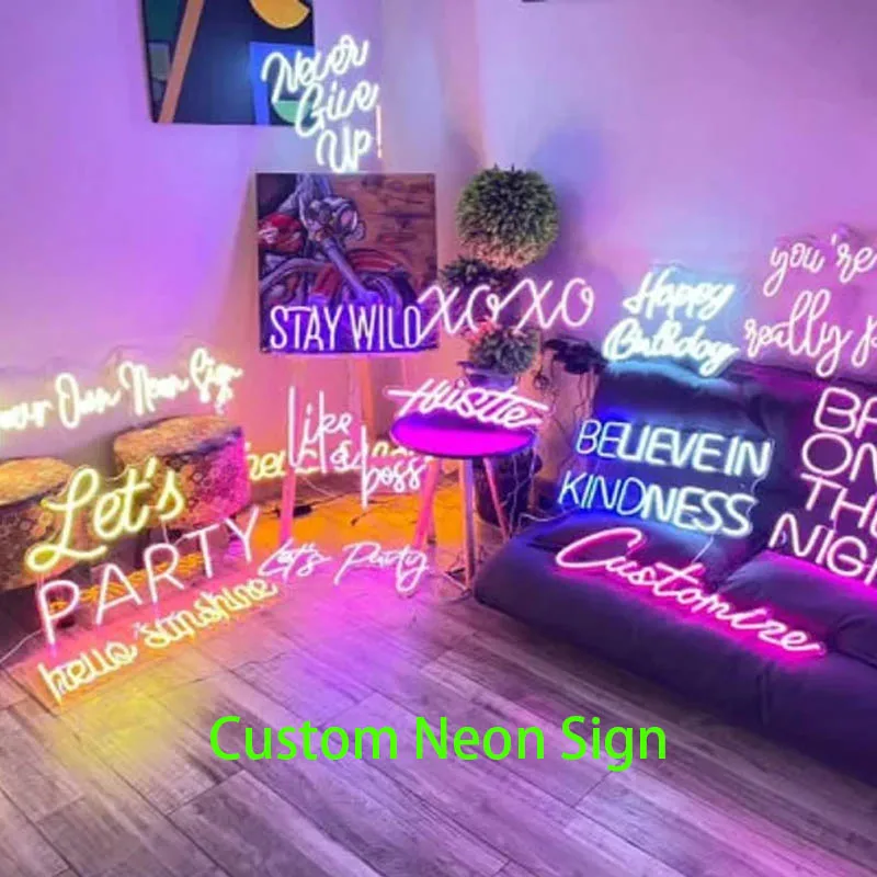 

Led Wedding Name Neon Light Sign, Custom Initials Neon Sign, neon sign wedding, Initials with heart Neon Sign，Kid Room Personali
