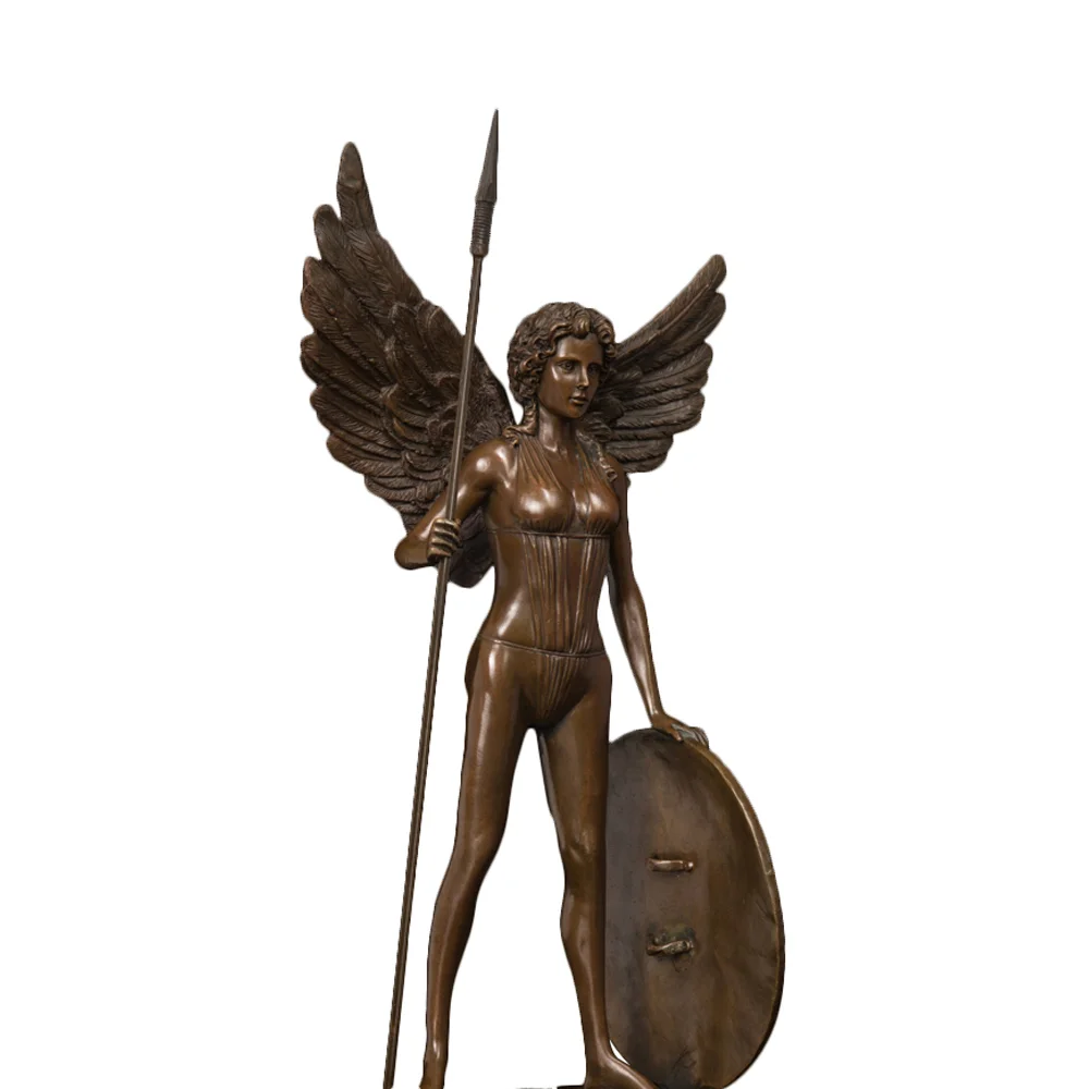 Bronze Large Statue Athena Greek Mythology Goddess Sculpture Antique Art Indoor Decor Gift | Дом и сад