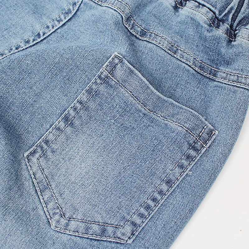 Babyinstar Ruffle Flare Denim Jeans For Girls Toddler Girl Ripped Autumn Clothing Baby | Детская одежда и обувь