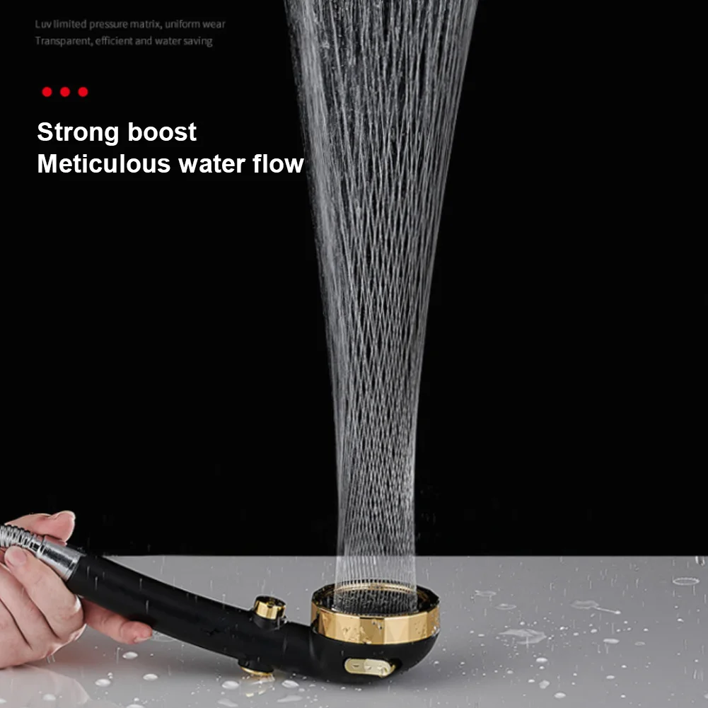 

High Pressure Upgrade Shower Head 3 Modes Handheld Adjustable Water Saving ShowerHead Pressurized Spray Nozzle Bathroom Supplies