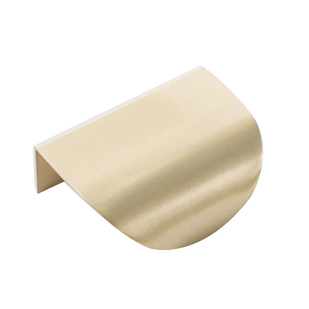 Лист Форма Латунь золотая для шкафа тянет мебельные ручки Кухня дверная ручка из