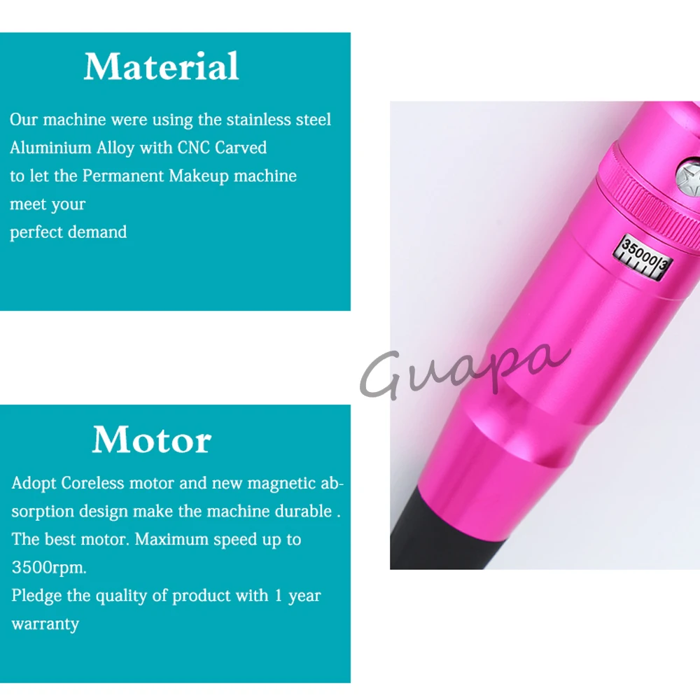 Профессиональный тату машинка ручка цифровой Перманентный макияж бровей