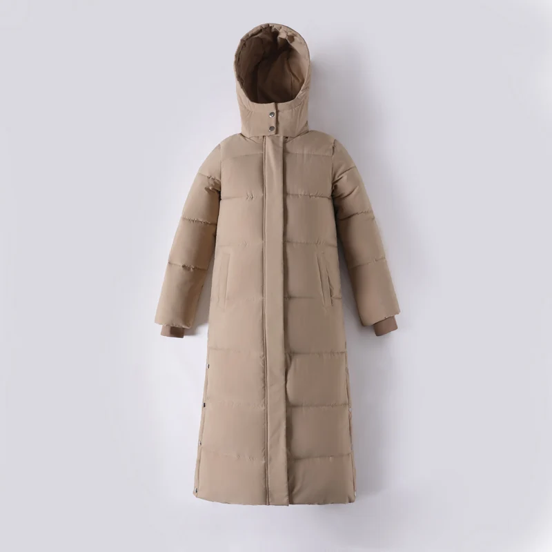 

X-long Women's Winter Parkas Loose Hooded Solid Jacket Women 2020 Plus Size Cotton Padded Thick Stand Collar Casual Coat Female