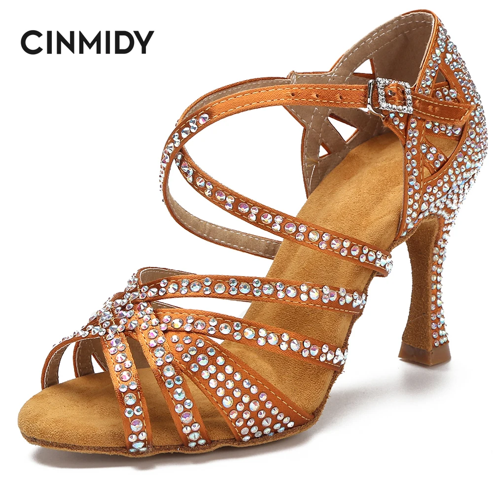 Женские туфли для латиноамериканских танцев CINMIDY обувь с мягкой подошвой сальсы