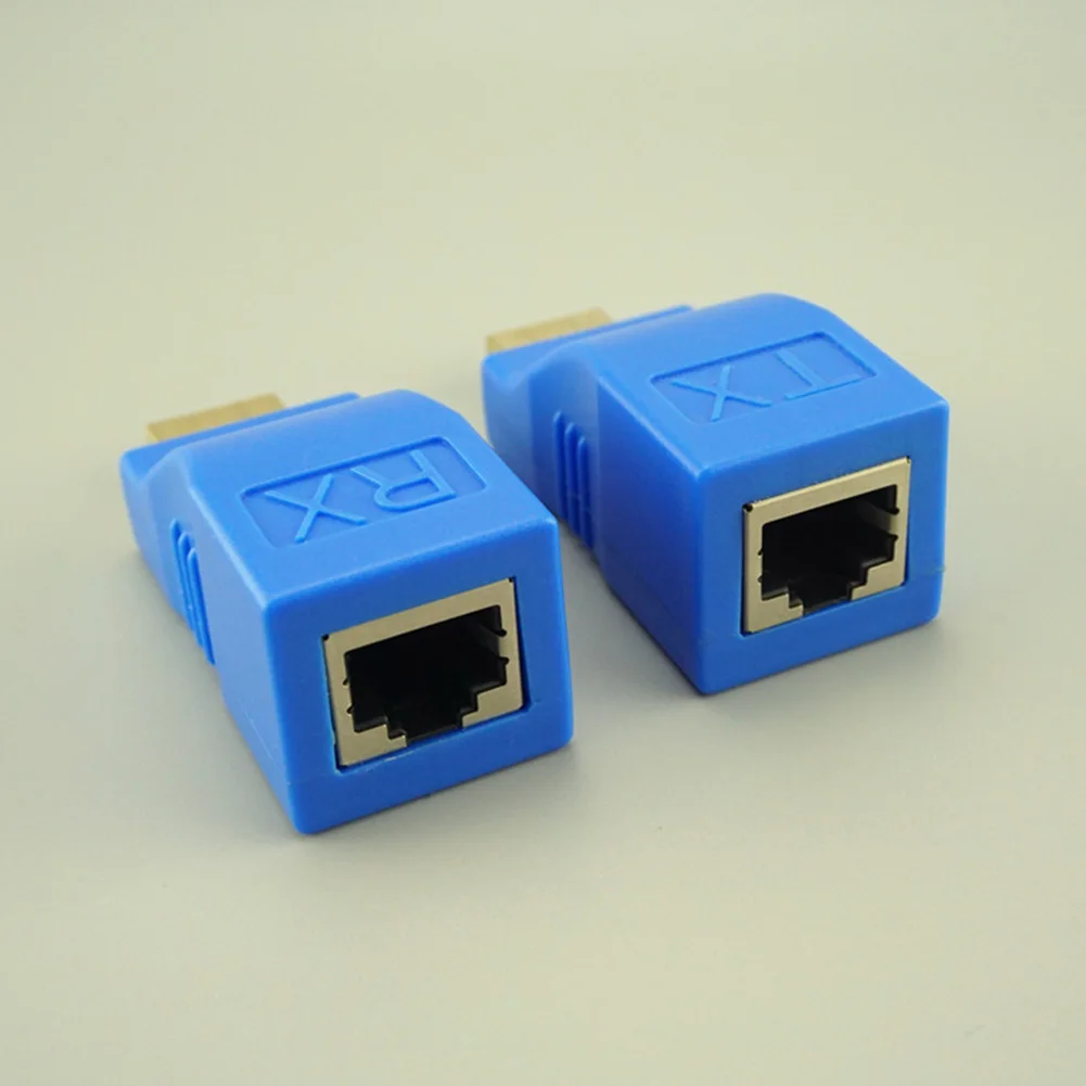 HDMI один порт по RJ45 адаптер CAT6 CAT5e 30 м передача HD 1080P удлинитель Кабель TX/RX