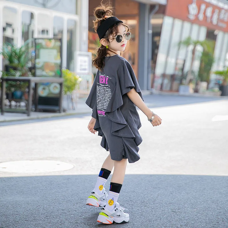 Летнее платье для девочек новинка 2020 детская одежда детей среднего возраста