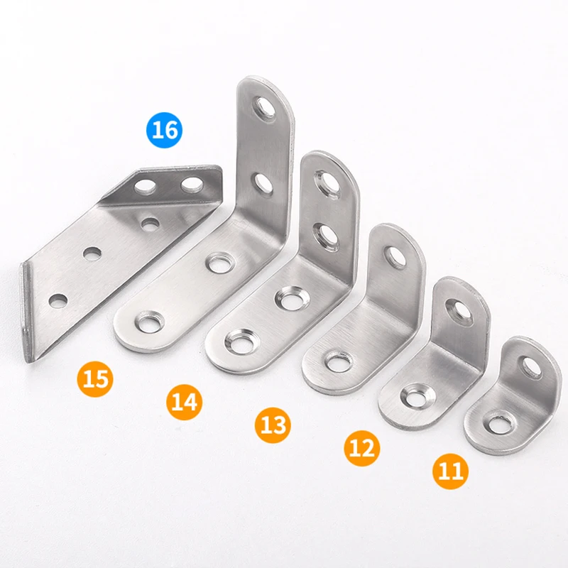 Угловые скобы из нержавеющей стали защитные крепежи Семь размеров угловая