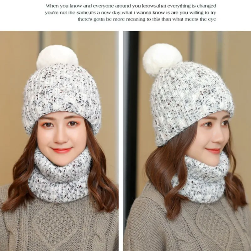 

Soft Warm Caps Stretchy size with good stretch, fit for most head circumference Suitable Solid Pompom Outdoor Ski Cycling Cap