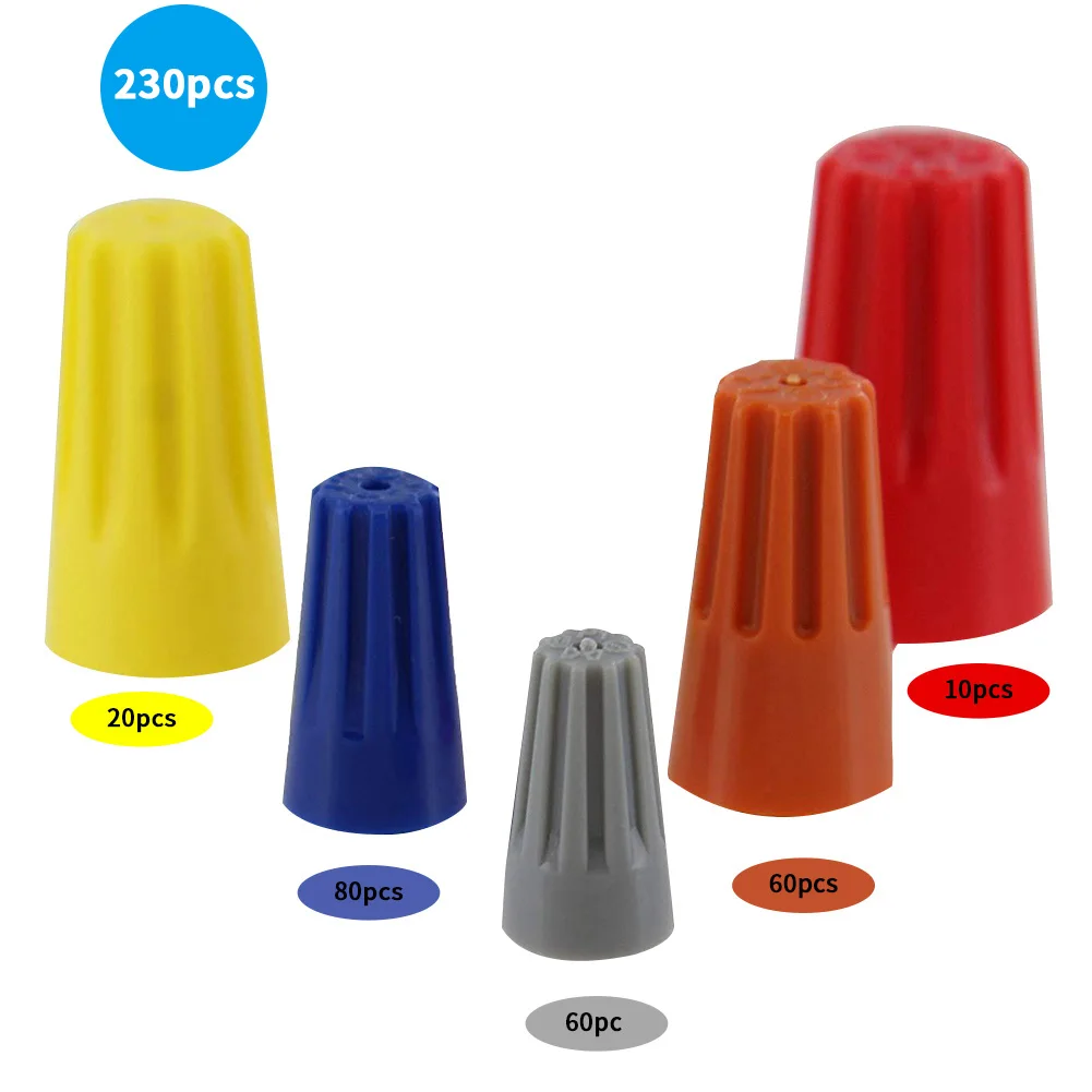 230 шт. практичное подключение электрического провода винтовой поворотный разъем