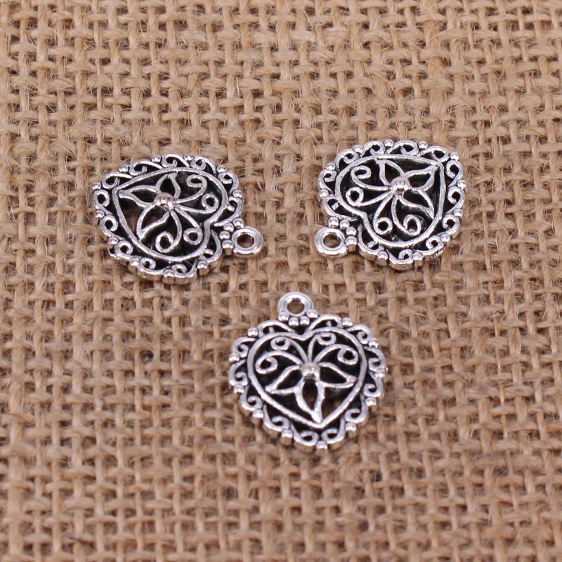 

8 шт. Полые Подвески в форме сердца 20x17 мм античный серебряный цвет подвеска для изготовления ювелирных изделий «сделай сам» фурнитура ручно...