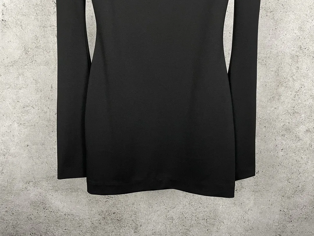 

New 2021 Sexy Women Backless High Quality Long Sleeve Black Mini Dresses For Ladies Ddxgz2 1.06