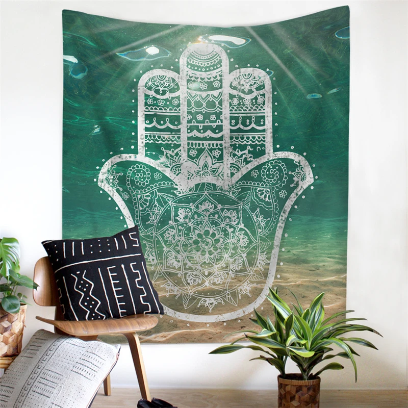 200X150CM полиэстер подводный МАНДАЛА ГОБЕЛЕН вола индийский Йога Медитации бохо