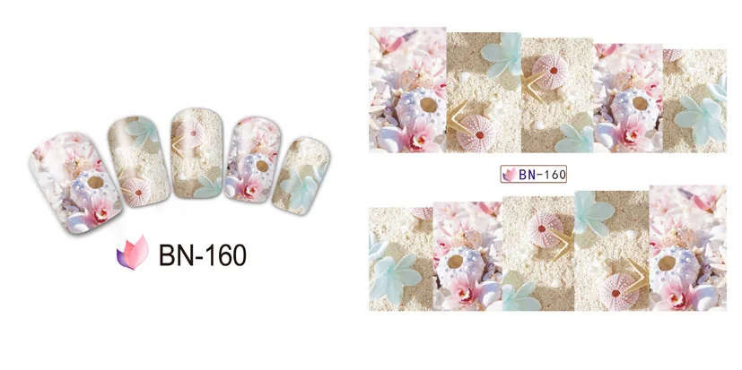 Наклейка для водяного переноса изображения на ноготь Цвет в виде рыбьей чешуи