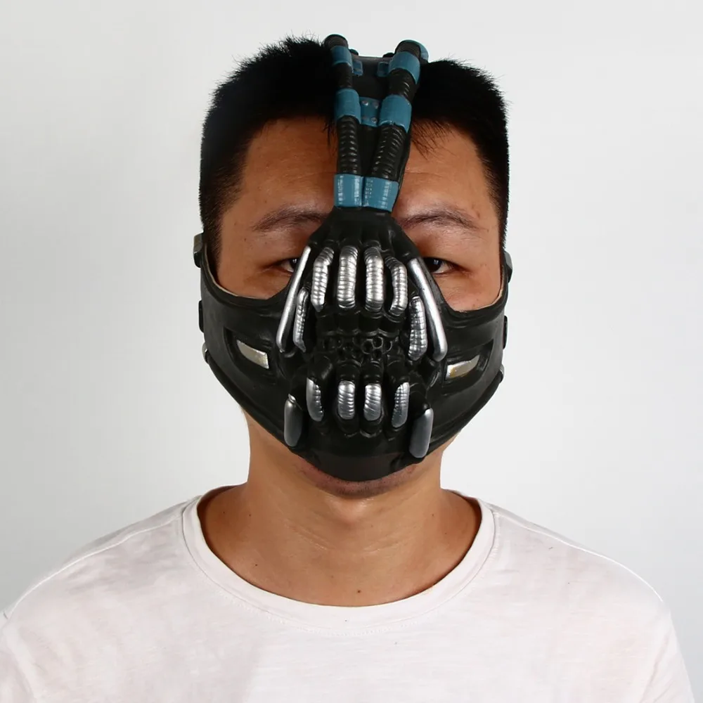 

Bane Mask Halloween Carnival Party Movie Villain Cosplay Costume Props Horror Latex Masks Headgear