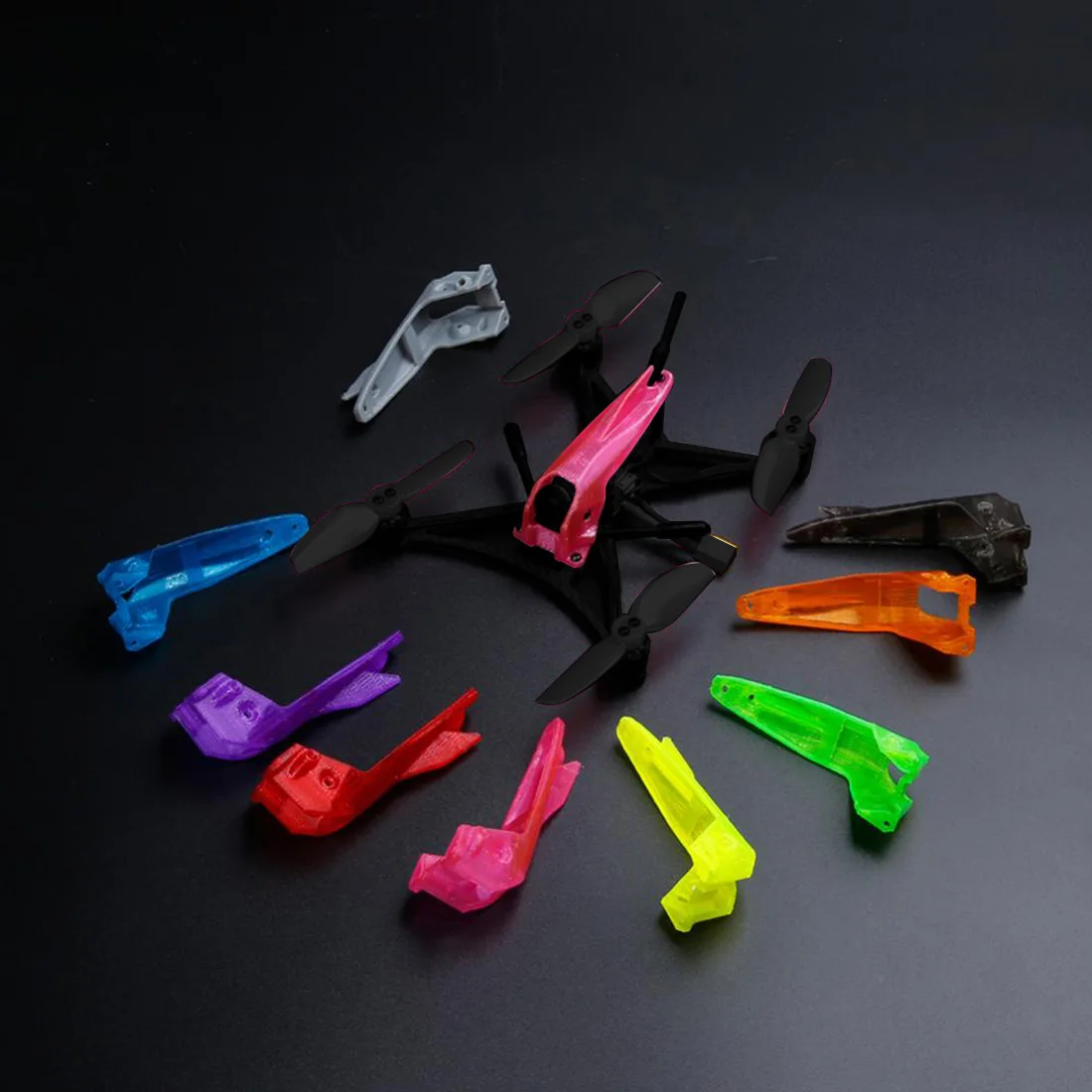 

JMT 3D Печатный навес для iFlight TurboBee 120RS 136RS сменный навес TPU 3D принт для FPV Racing Drone RC Quadcopter