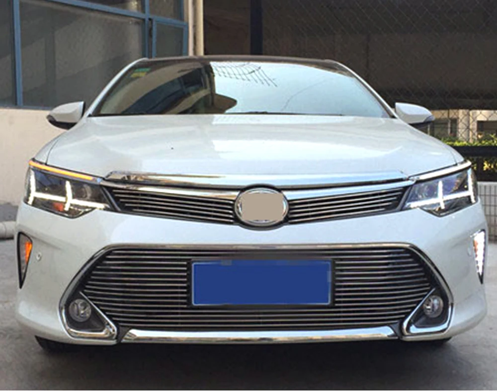 Автомобильный мигающий 1 комплект украшение для автомобильной фары желтый сигнал поворота DRL Светодиодный дневной ходовой светильник для Toyota Camry