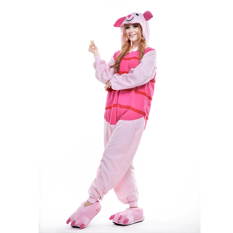 Пижама в стиле унисекс для взрослых комбинезон косплея одежда сна с большими