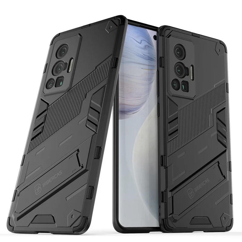 Holder Case For Vivo X70 Pro Cover For Vivo X70 Pro Capas Armor Shockproof Holder Kickstand Back Cover For Vivo X70 Pro Fundas