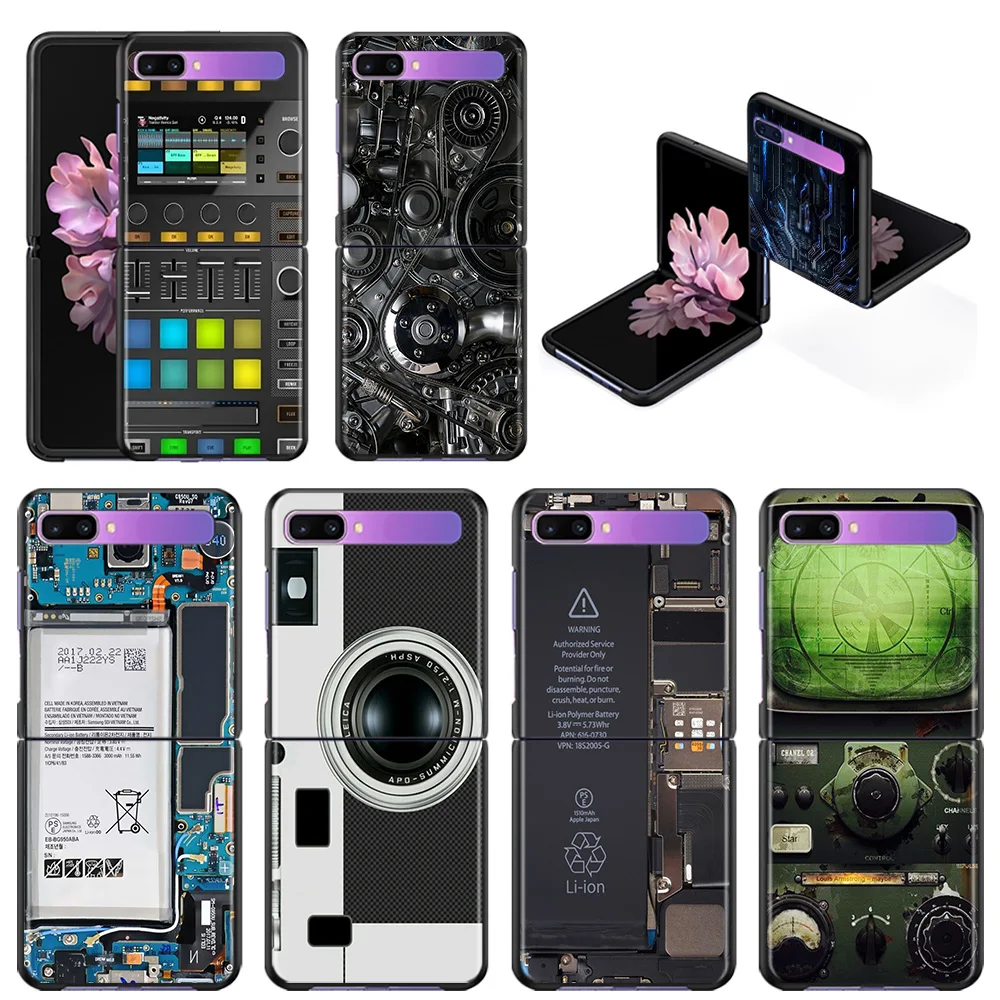 

Phone Case For Samsung Galaxy Z Flip3 5G z flip 3 5G zFlip Cover Cellphone Shell Mobilephone Fundas Camera Battery Calculator