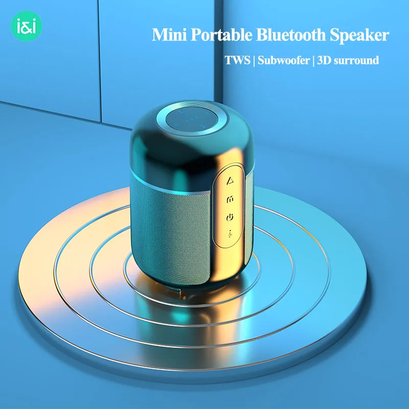 Портативный Bluetooth мини-динамик SOAIY Беспроводная колонка TWS уличная с сабвуфером