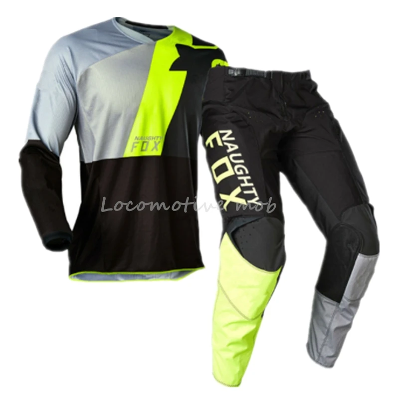 2020 NAUGHTY FOX Dirt Bike Gear Набор Мото костюм для мотокросса Джерси и штаны Топ MX набор |