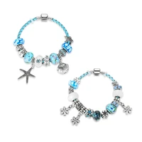 korean fashion diy starfish shells wish the sea gives best friend handmade kralen bracelets for women clover bracelet 2021 new