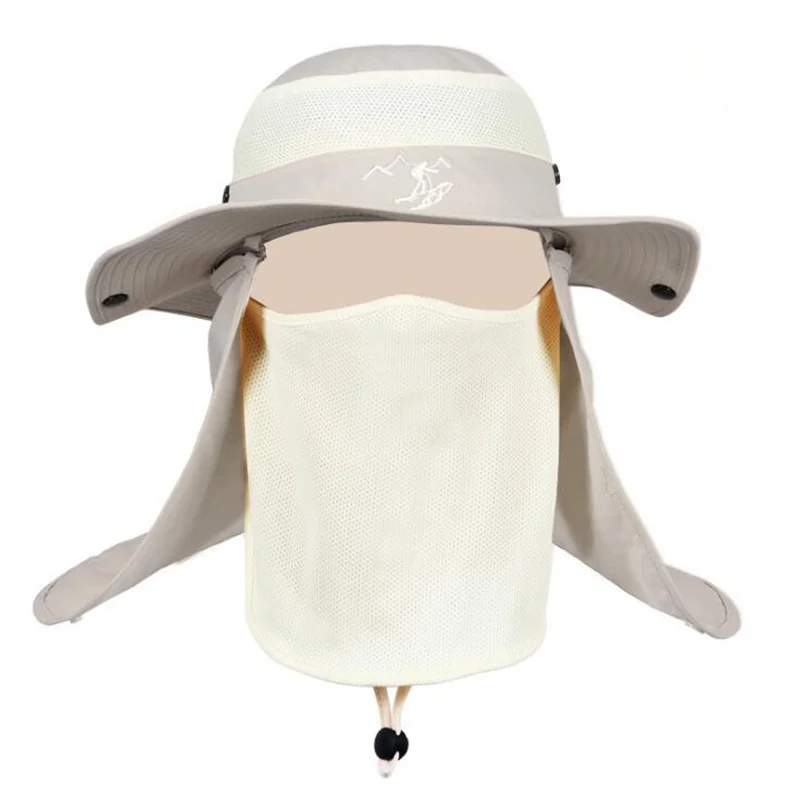 Унисекс ботинки в рыбацком стиле с сеткой мужская шляпа Панама широкими полями