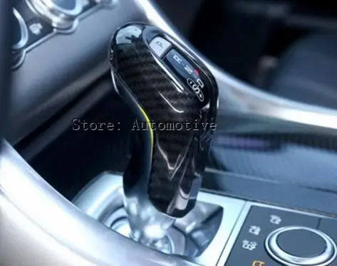 

New!! Carbon Fiber Style For Landrover Range Rover Sport RR Sport 2014-2017 ABS Plastic Gear Shift Head Cover Trim Car Accessory