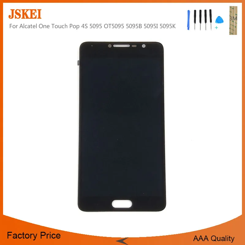 Для Alcatel One Touch Pop 4S 5095 OT5095 5095B 5095I 5095K ЖК дисплей с сенсорный экран дигитайзер в