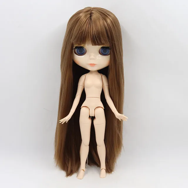 Ледяная фабрика Blyth кукла 1/6 BJD индивидуальные обнаженные тела с белой кожей, глянцевое лицо, подарок для девочки, игрушка - Цвет: BL0623 B