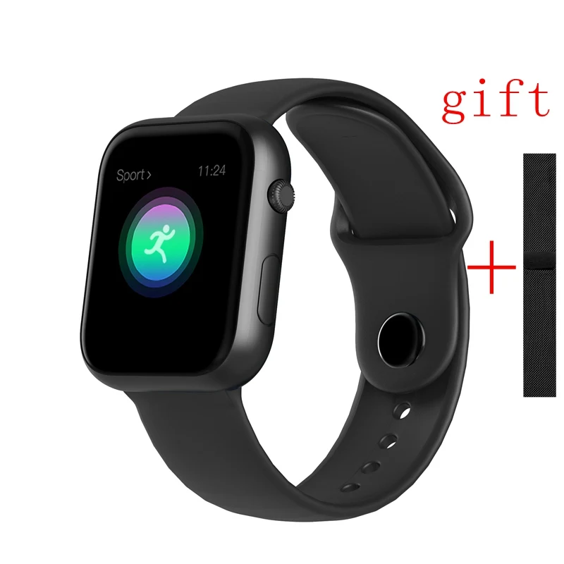black add strap Женские Водонепроницаемые Смарт-часы для не Apple, часы для IPhone, Xiaomi, монитор сердечного ритма, фитнес-трекер, Bluetooth, мужские умные часы - Цвет: black add strap