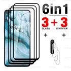 Закаленное стекло с черными краями для OnePlus one plus Nord n10 ce 5g one plus8t 7t, полное покрытие, защитное стекло, пленка для объектива