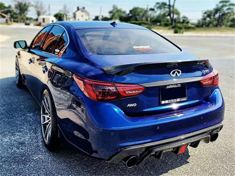

Для Infiniti Q50/Q50L 2014-2019 высококачественный задний спойлер из углеродного волокна