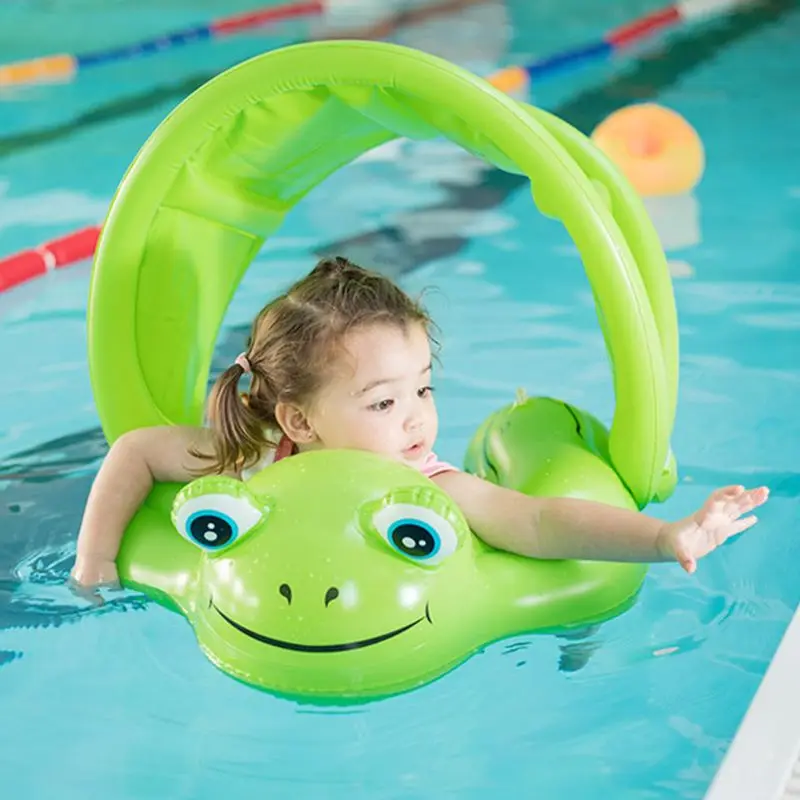 

Детское плавательное кольцо, надувная лягушка, круглая игрушка, тент, плавательный бассейн, открытый водный спорт, забавная игра, ползание, ...