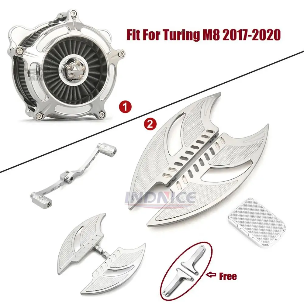 Подходит для Harley touring softail Milwaukee Eight (M8) 107 2017 2020 Chromed Driver пассажирские половицы ног| |