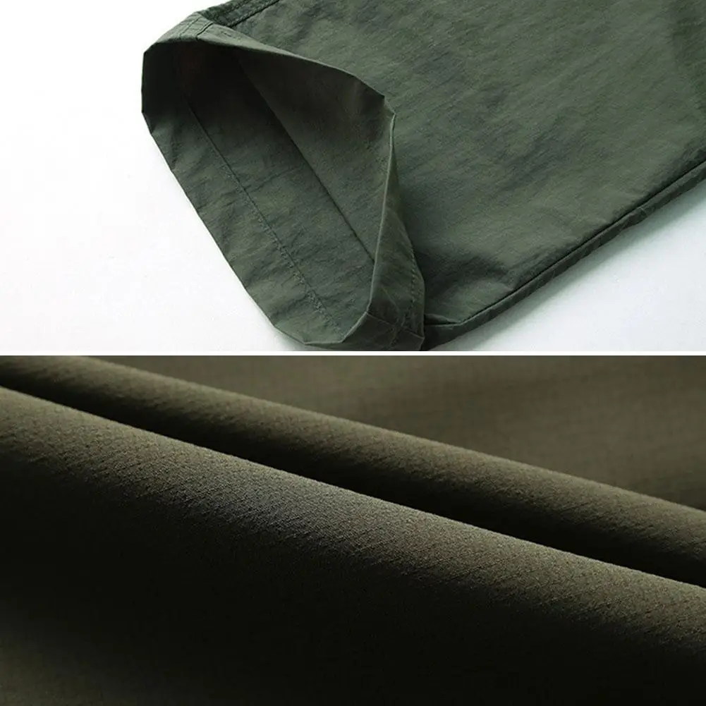 Мульти карман Штаны Для Мужчин's быстросохнущие штаны свободного кроя