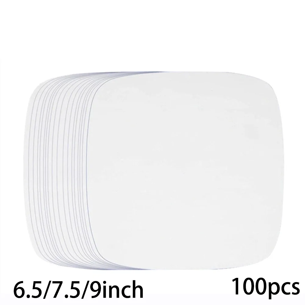 

100pcs 6/7/8/9 Inch Air Fryer Liners Square Air Fryer Paper Disposable Baking Sheets Perforated Parchment Papers Steamer Mat