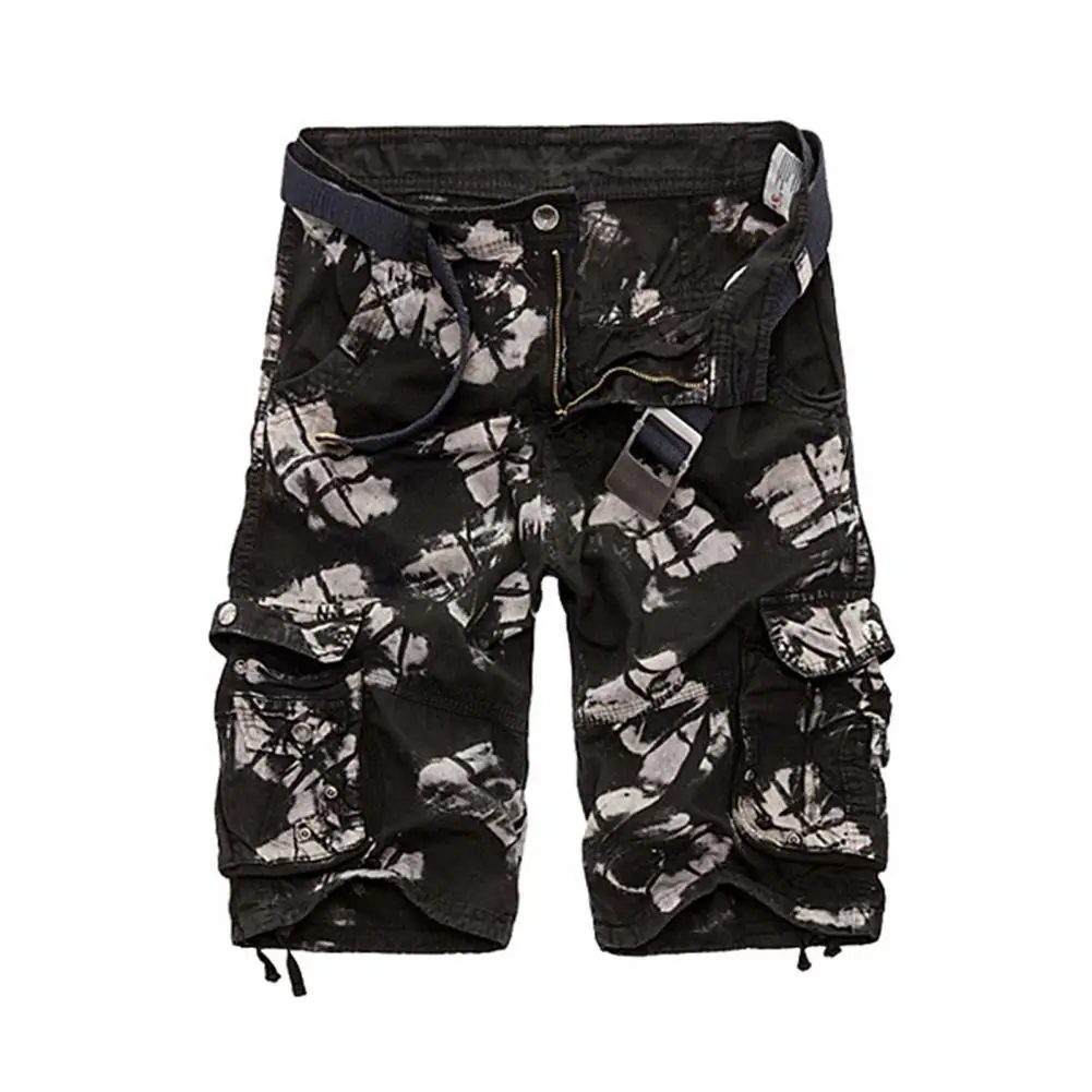 

Летняя мода для мужчин брюки Карго короткие штаны камуфляж карманы хлопок пятый спецодежды Шорты Спортивная одежда шорты в уличном стиле д...