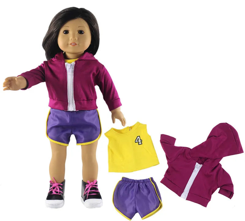 1 комплект кукольной одежды для американской куклы 18 дюймов красивая