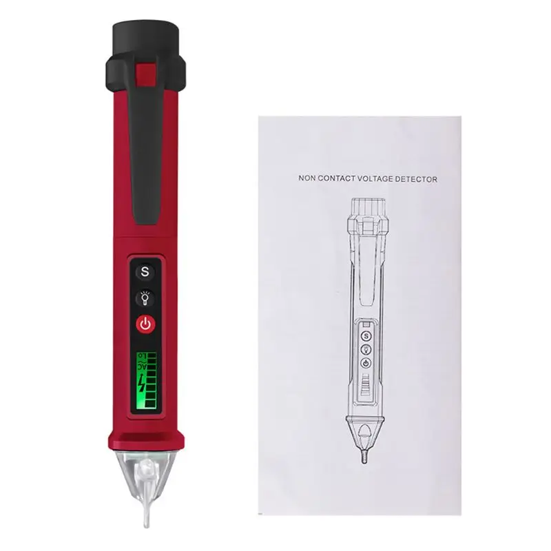 Digital Voltage Detector 12-1000V AC/DC Non-Contact Electric Test Pencil VC1010 Dropshipping | Инструменты